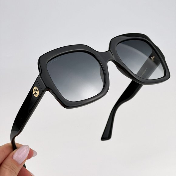 Gucci GG1337S 001 Sunglasses Black Gradient Grey Square Women GG 1337S main image 8